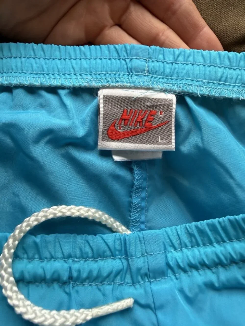 Vintage 80s Nike Pants Soft Shell Windbreaker Baggy Blue USA